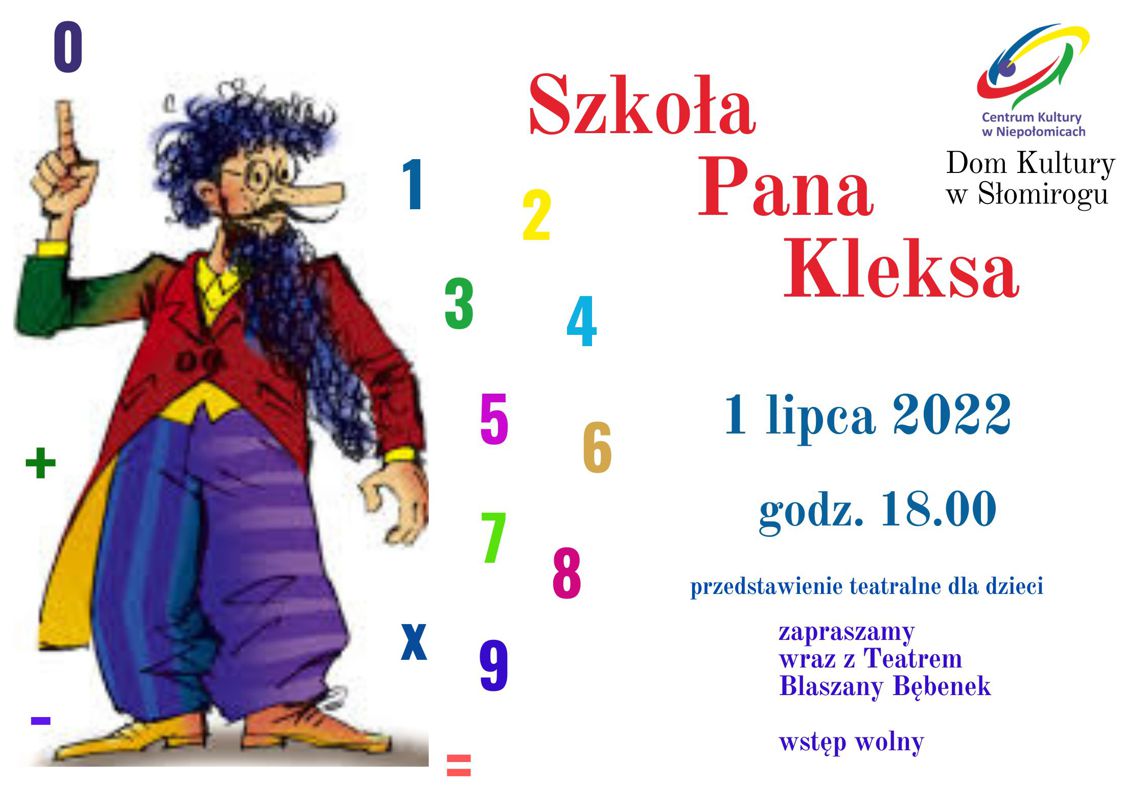 spektakl Szkola Pana Kleksa 1.07.2022